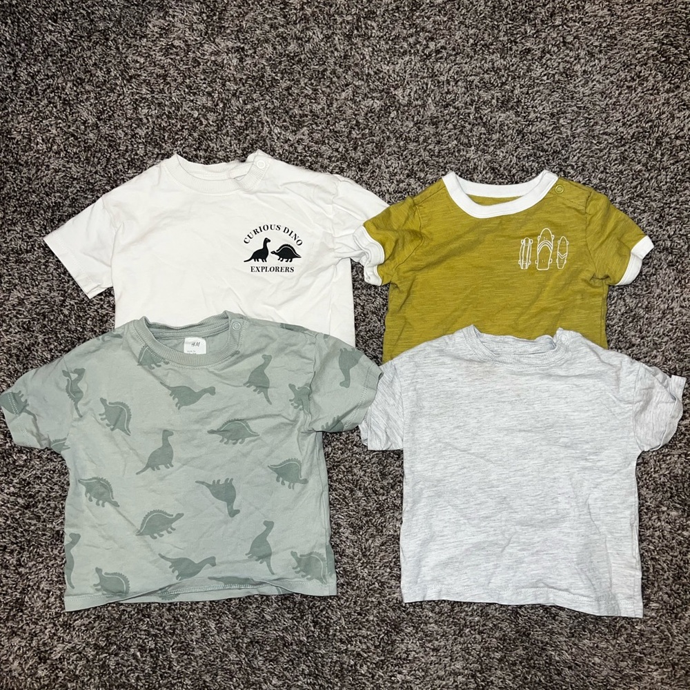 Boys 6-9 month t-shirts, H&M and Little Co by Lauren Conrad, lot of 4